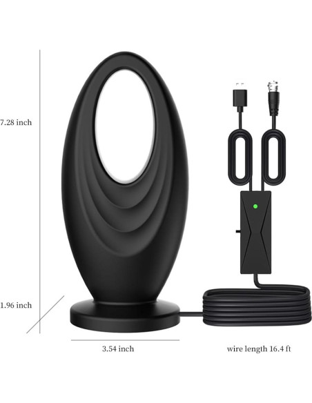 Antena de TV Digital Ouspark 2025 Interior/Exterior 4K 2200 km