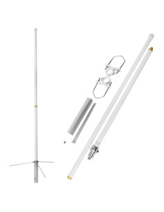 Antena de Base HYS Fibra de Vidrio 1.75m VHF/UHF 4.7dBi/7.2dBi