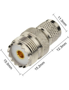 Conector Coaxial Superbat Mini UHF Macho a UHF Hembra - 2 Piezas 2