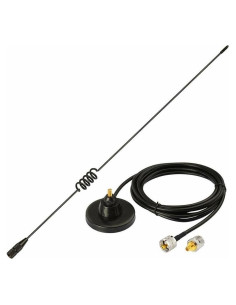 Antena de Radio Móvil TREADALT-TEC VHF UHF 47cm Base Magnética