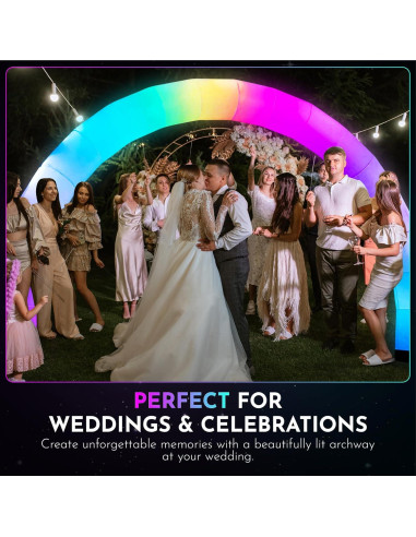 Arco Inflable Cambiante de Color Plenty Concepts 2.74m x 4.57m