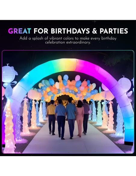 Arco Inflable Cambiante de Color Plenty Concepts 2.74m x 4.57m