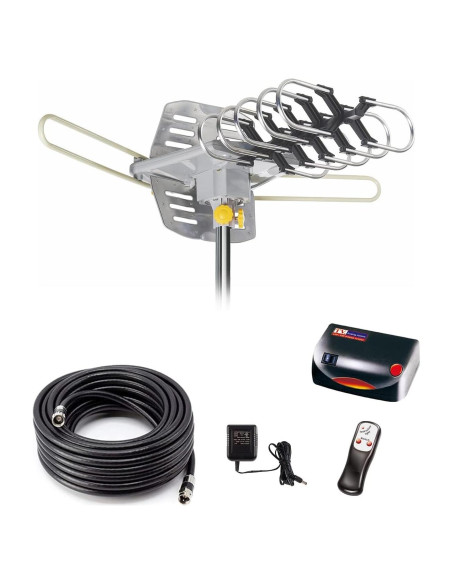 Antena de TV Digital Amplificada Yeceny 150 Millas 4K Rotativa