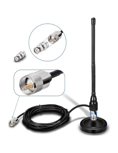 Antena de Radio CB Bingfu 27MHz Base Magnética 3m RG58