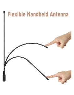 Antena de Varilla SAMCOM 38.4 cm Doble Banda VHF/UHF 20W 2