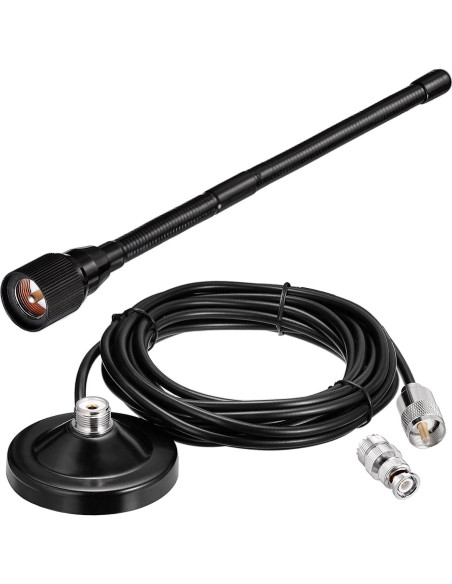 Antena de Radio CB Bingfu 27MHz Base Magnética 3m RG58