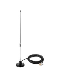 Antena de Radio Móvil VHF UHF XRDS-RF 45.72cm con Cable 3m