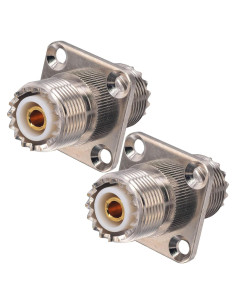 Conector UHF Femenino SO239 Onelinkmore para Antena Coaxial - 2 Unidades