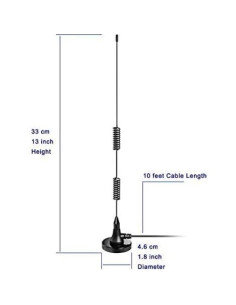 Antena de Radio Bingfu VHF UHF 8dBi SMA Femenino 3m 2