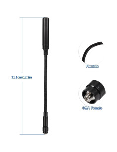 Antena de Radioaficionado Bingfu VHF UHF 136-520MHz 3.5dBi 2