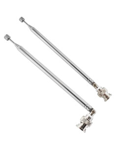 Conector BNC Macho Antena Telescópica 7 Secciones 68.5cm 2