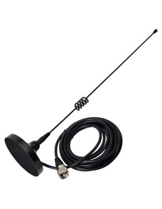 Antena Móvil Doble Banda UAYESOK 2m/70cm VHF/UHF con Base Magnética