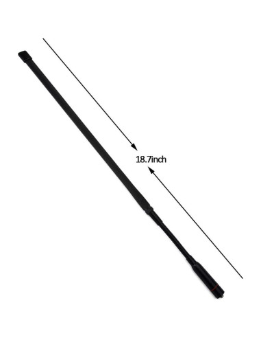 Antena Táctica Plegable HYS SMA Femenino 47.4 cm VHF/UHF
