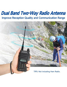 Antena de Radio de Dos Vías Eightwood 15cm SMA Femenina 2-Pack 2