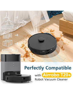 Accesorios para Aspiradora Robótica Airrobo T20+ - 1 Cepillo, 4 Filtros HEPA, 4 Paños de Mopa 2