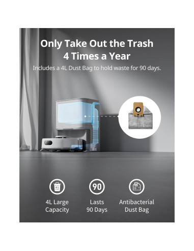 Aspiradora Robot SwitchBot K10+ Pro Compacta 2.3kg WiFi