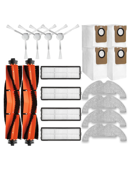 Kit de Repuestos HUIZHEN para Aspiradora Robot Dreametech D10 Plus - 18 Piezas