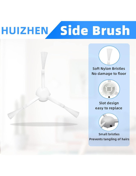 Kit de Repuestos HUIZHEN para Aspiradora Robot Dreametech D10 Plus - 18 Piezas