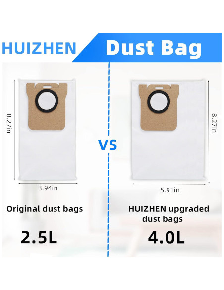 Kit de Repuestos HUIZHEN para Aspiradora Robot Dreametech D10 Plus - 18 Piezas