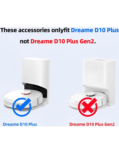 Kit de Repuestos HUIZHEN para Aspiradora Robot Dreametech D10 Plus - 18 Piezas