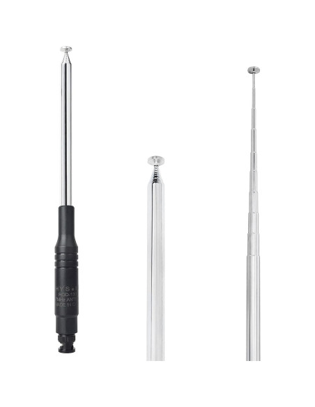 Antena Telescópica HYS 27Mhz BNC 25-132cm para Radio CB