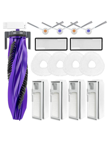 Accesorios para Aspiradora Robot Narwal Freo X Ultra - 1 Cepillo Principal, 4 Laterales, 2 Filtros HEPA, 4 Bolsas, 4 Paños