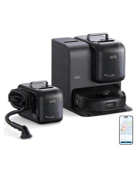 Aspiradora Robot eufy E28 HydroJet 2 en 1 con Limpiador Profundo