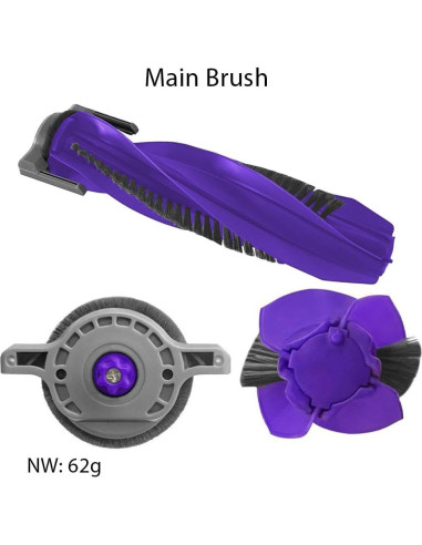 Accesorios para Aspiradora Robot Narwal Freo X Ultra - 1 Cepillo Principal, 4 Laterales, 2 Filtros HEPA, 4 Bolsas, 4 Paños