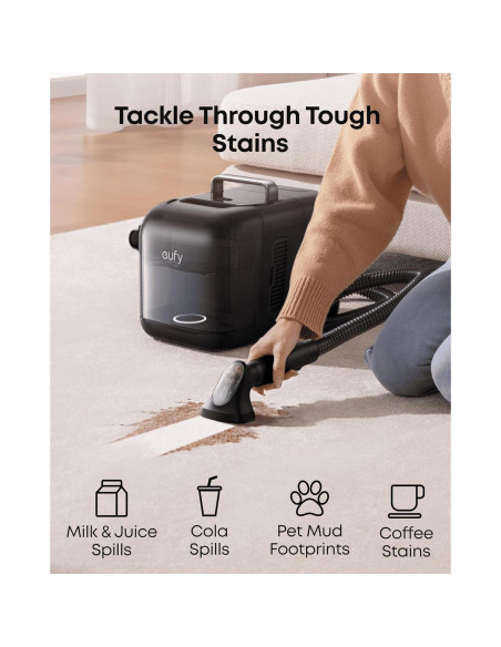 Aspiradora Robot eufy E28 HydroJet 2 en 1 con Limpiador Profundo