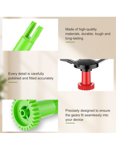 Engranajes de Motor del Cepillo Lateral ECOVACS DEEBOT Rojo y Verde