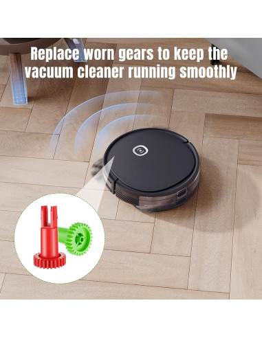 Engranajes de Motor del Cepillo Lateral ECOVACS DEEBOT Rojo y Verde
