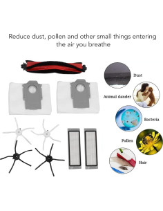 Kit de Repuestos para Aspiradora Robot Roborock TOPINCN 2
