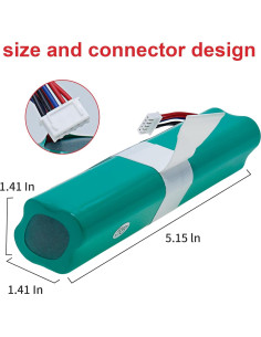 Batería Li-ion 14.4V 6400mAh para Ecovacs Deebot T8 T9 2
