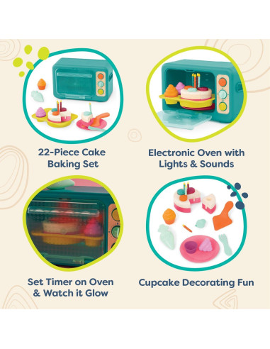 B. toys Mini Chef Juego de Horno 22 Piezas 3 Años +