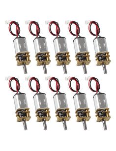 Motor de Engranaje N20 Mini DC 3V-6V 10pcs con Terminal