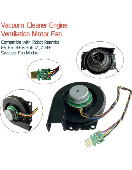 Motor de Ventilador para Aspiradora iRobot Roomba E5 E6 i3+ i4+ i6 i7 j7 i8+