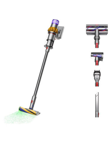 Aspiradora Inalámbrica Dyson V15 Detect 350W 60min Amarillo/Níquel