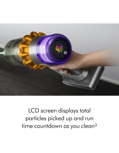 Aspiradora Inalámbrica Dyson V15 Detect 350W 60min Amarillo/Níquel