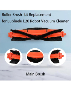 Kit de Repuesto para Aspiradora Robot Lubluelu L20 - 1 Rodillo, 4 Cepillos, 4 Filtros HEPA, 2 Paños de Mopa 2