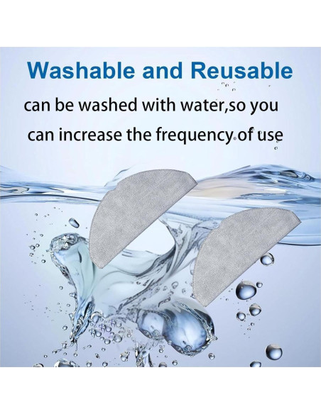 Kit de Repuesto para Aspiradora Robot Lubluelu L20 - 1 Rodillo, 4 Cepillos, 4 Filtros HEPA, 2 Paños de Mopa