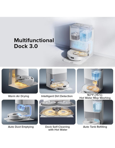 Reemplazo Cepillos y Trapeador Robótico Roborock Qrevo Edge