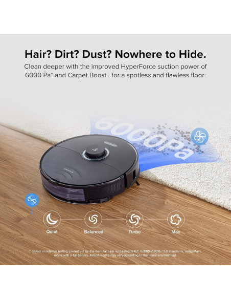 Roborock S8 Robot Aspiradora con Mopa y Paños, Negro Roborock S8 Robot Aspiradora con Mopa y Paños, Negro