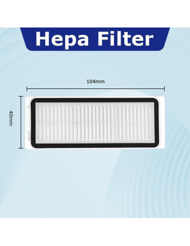 Filtros HEPA para Aspiradora Robot Dreame Bot X20 Pro - 8 Piezas