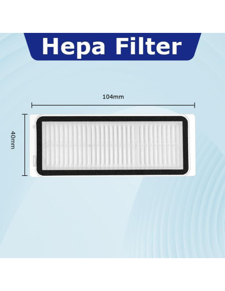 Filtros HEPA para Aspiradora Robot Dreame Bot X20 Pro - 8 Piezas