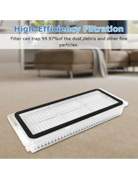 Filtros HEPA para Aspiradora Robot Dreame Bot X20 Pro - 8 Piezas