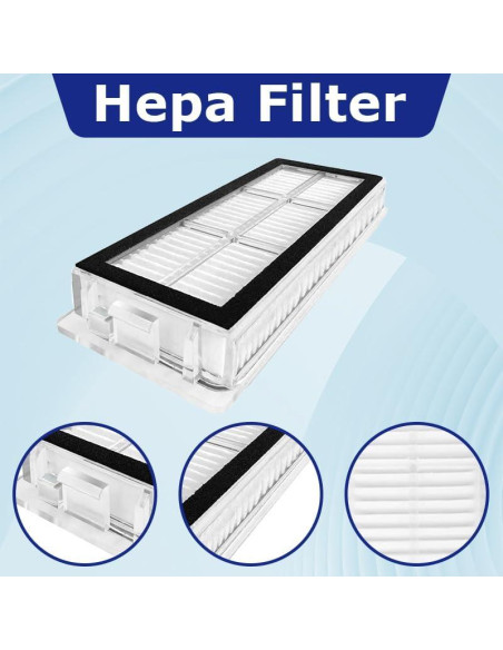 Filtros HEPA para Aspiradora Robot Dreame Bot X20 Pro - 8 Piezas