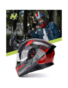 Casco HAX Hax Impulse XL Duro Rojo con Ventilación 2