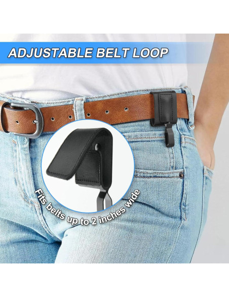 Clip de Cinturón para Sable de Luz PU Ajustable - Metal