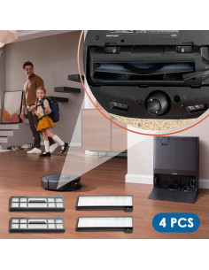 4 Filtros de Reemplazo Foycow para eufy X10 Pro Aspiradora 2