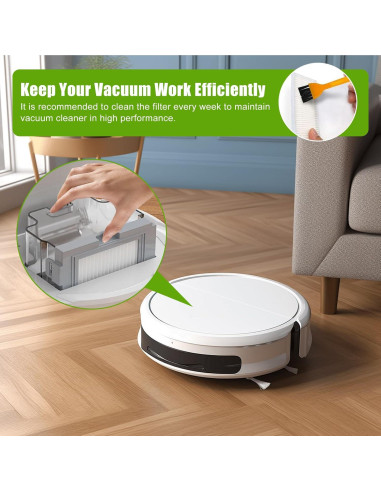 10 Filtros HEPA para Aspiradora Robótica Lefant M210 M210B M213